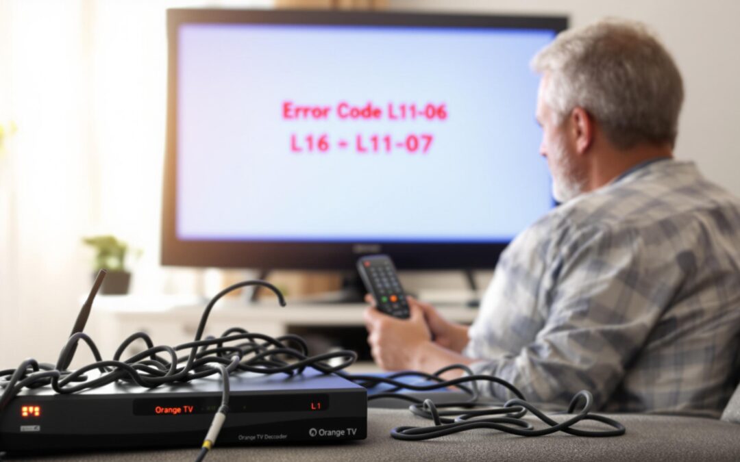 Dépannage des codes erreur L11-06 et L11-07 sur la TV d&rsquo;Orange