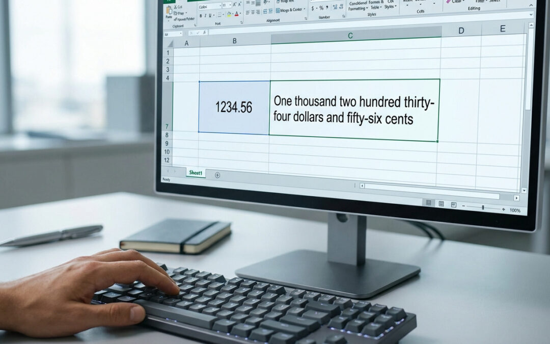 Excel : comment convertir un nombre en texte facilement ?