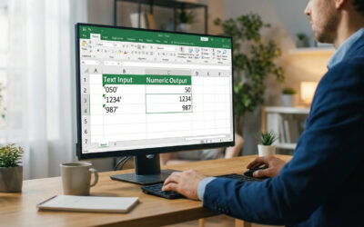 Comment convertir un nombre Excel stocké en texte ?