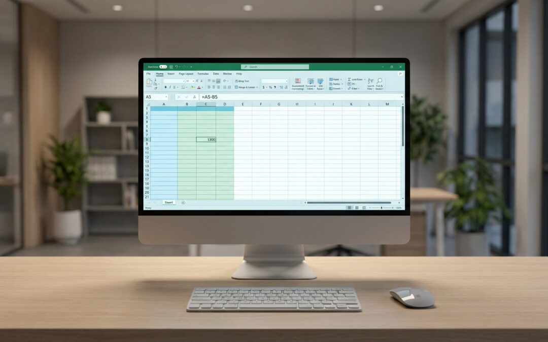 Soustraction Excel : maîtriser les formules et calculs