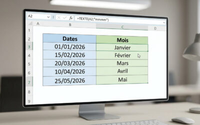 Comment afficher un mois en lettre sur Excel facilement ?